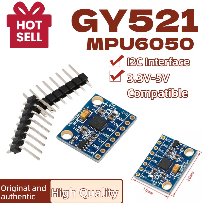 Mpu6050 - 1/5/10 szt. GY521 GY-521 MPU6050 Interfejs