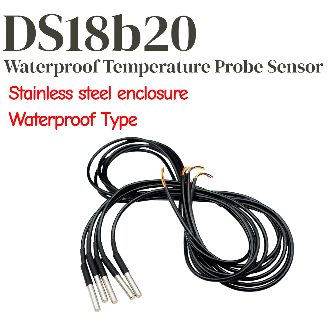 Ds18B20 - 1/5 szt. Sonda temperatury DS18b20, czujnik