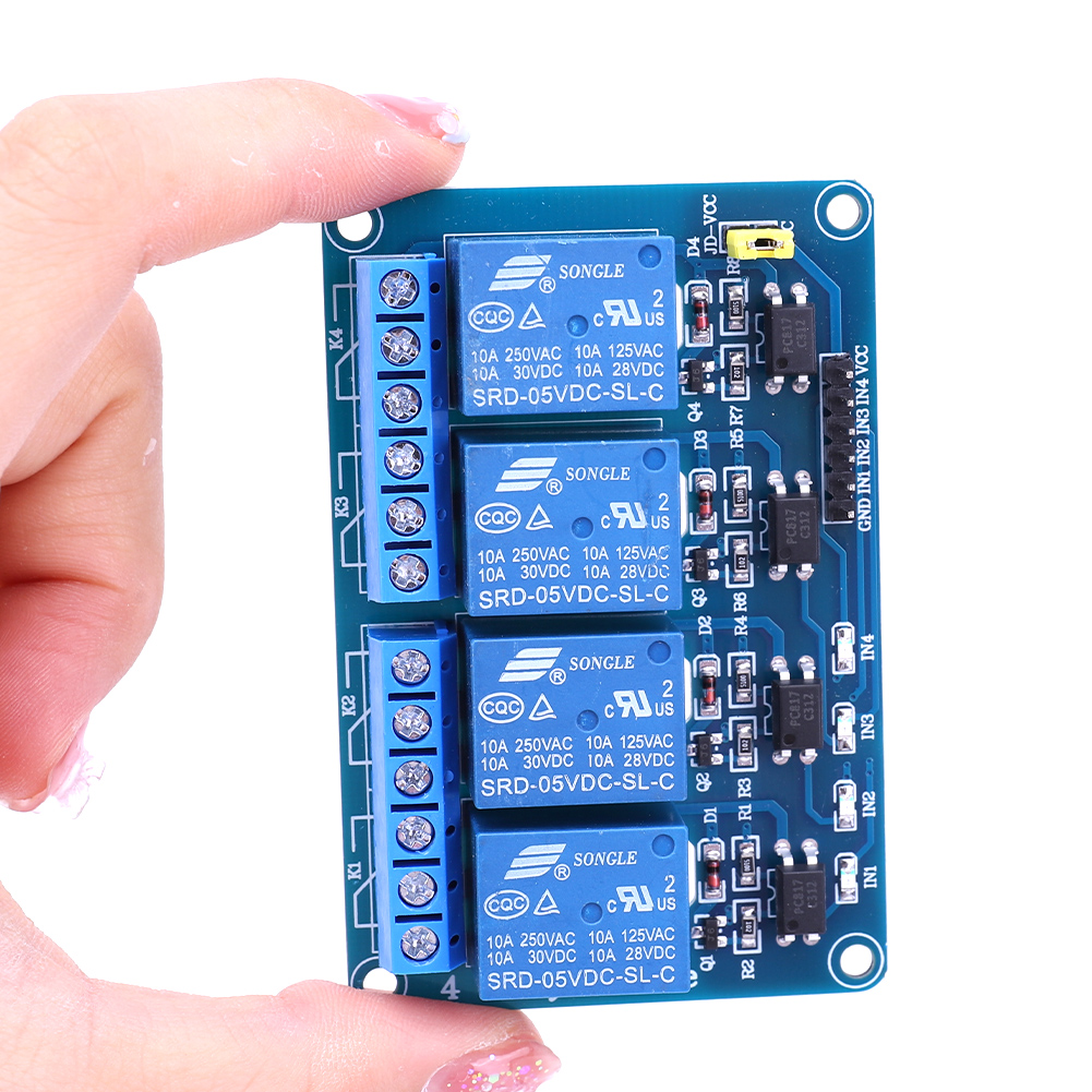 Płytka przekaźnikowa 4-kanałow – Relay Module 4 Channel recenzja i cena
