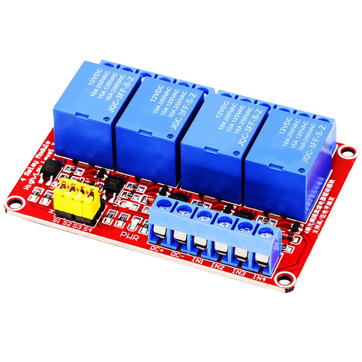 Moduł przekaźnikowy A49T 4-kan – Relay Module 4 Channel recenzja i cena