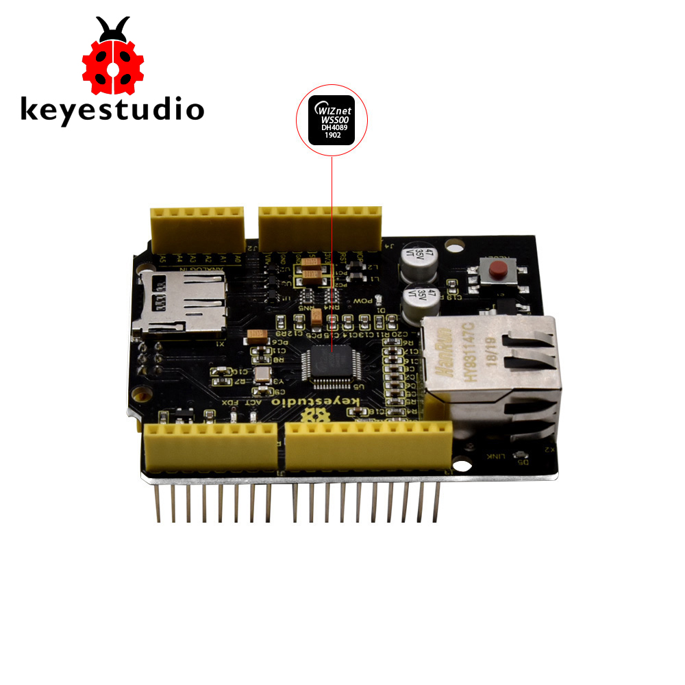 Keyestudio W5500 Ethernet Shie – Ethernet W5500 recenzja i cena