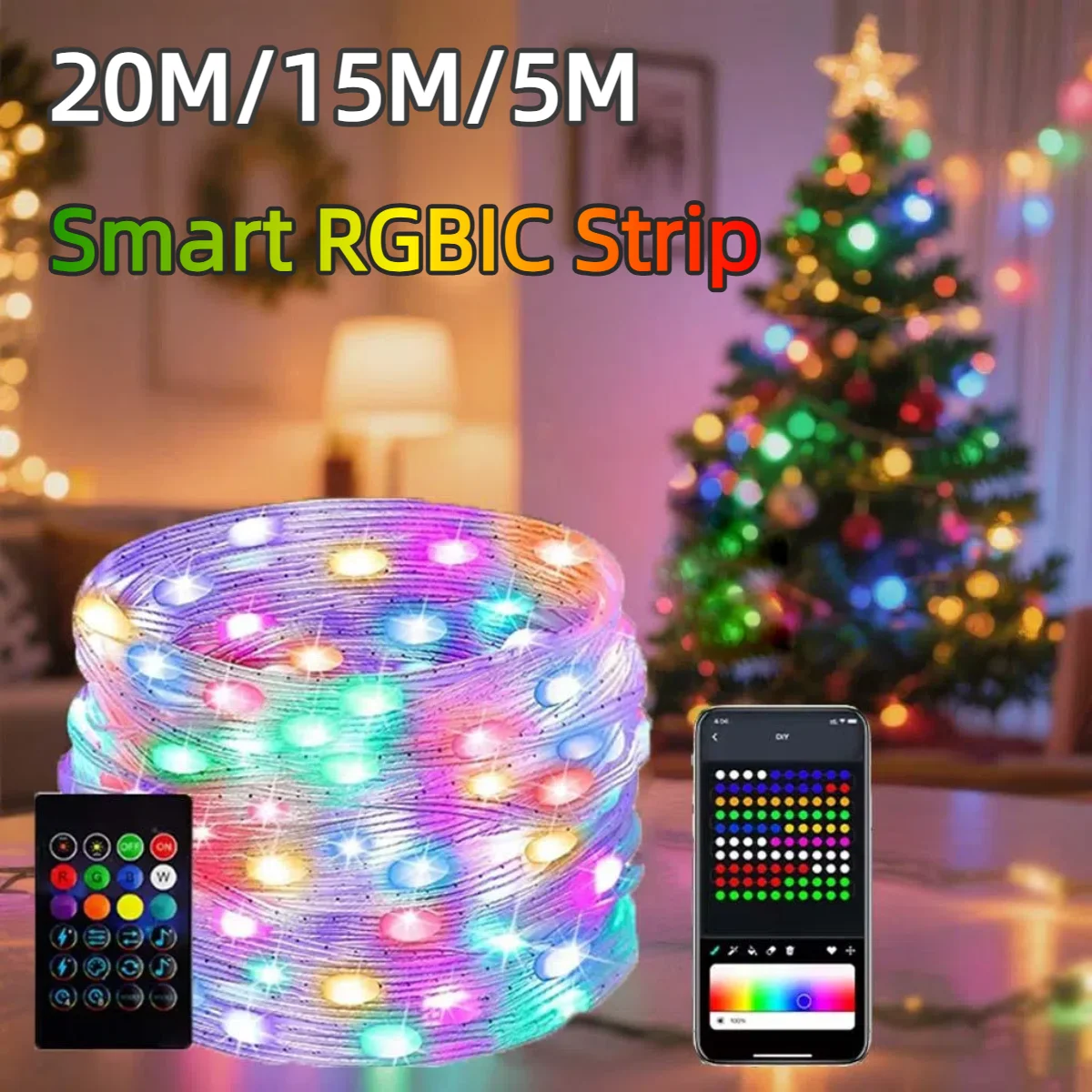 Lampki LED Smart USB 5V RGB-IC – Ws2812B recenzja i cena
