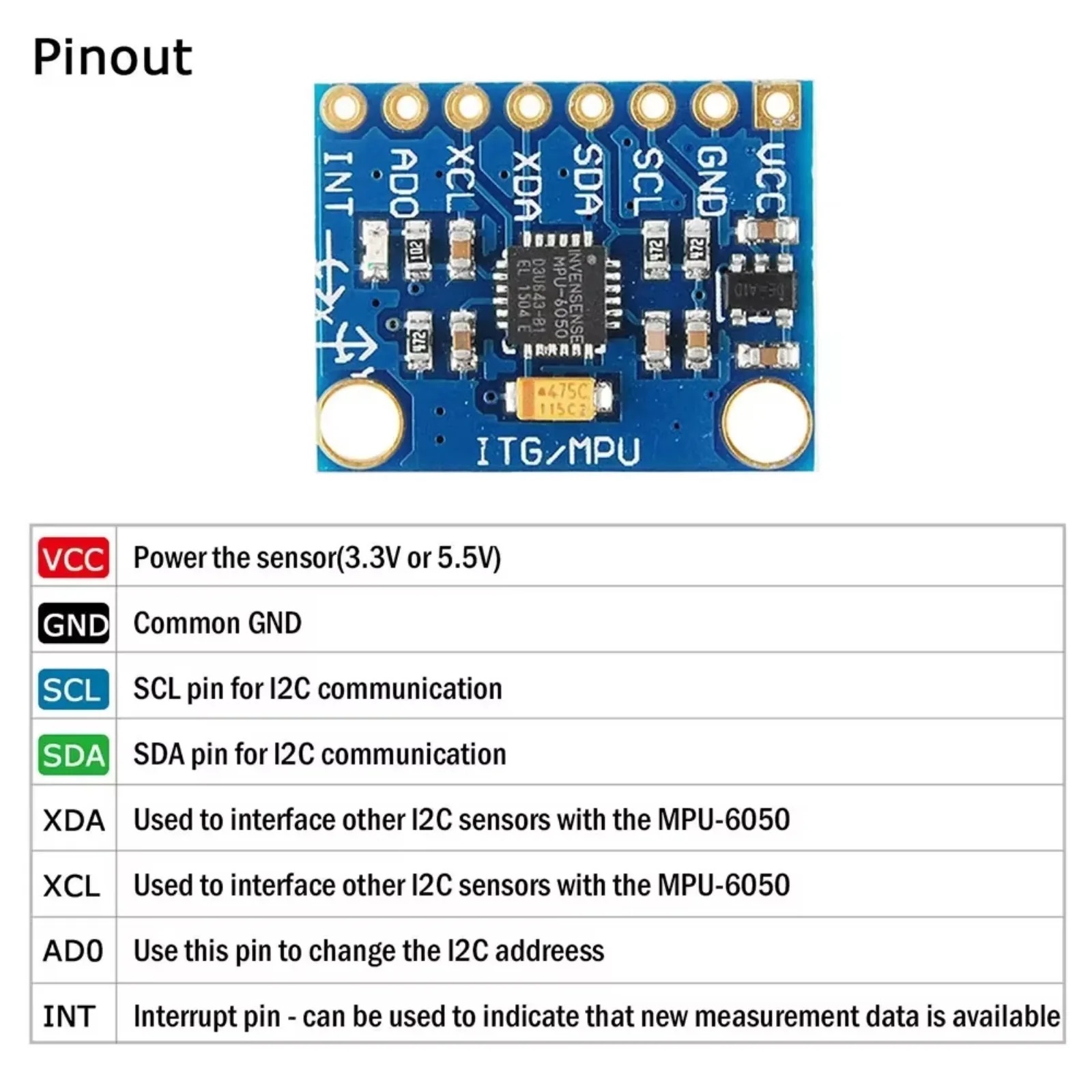 1/5/10 szt. GY-521 MPU6050 3-o – Mpu6050 recenzja i cena