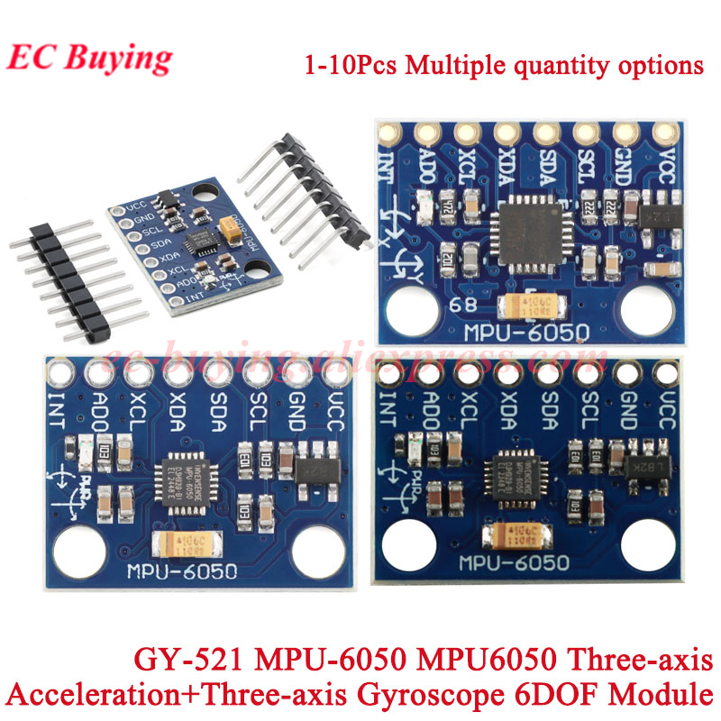1-10 szt. GY-521 MPU-6050 MPU6 – Mpu6050 recenzja i cena