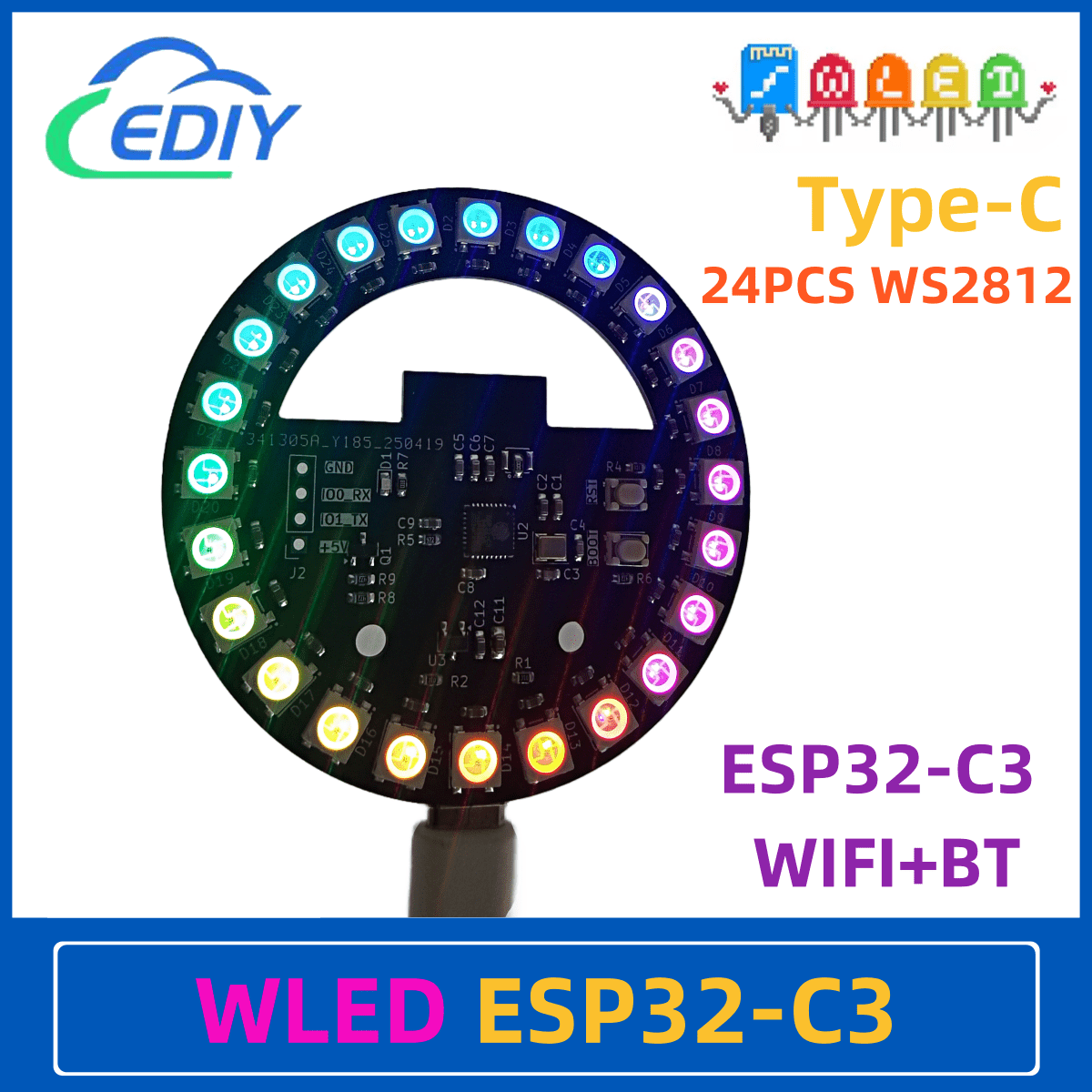WLED ESP32-C3 płytka rozwojowa – Ws2812B recenzja i cena