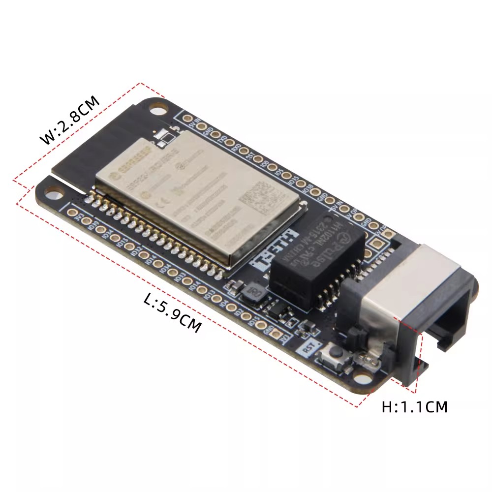 Płytka rozwojowa LILYGO T‑ETH‑ – Ethernet W5500 recenzja i cena