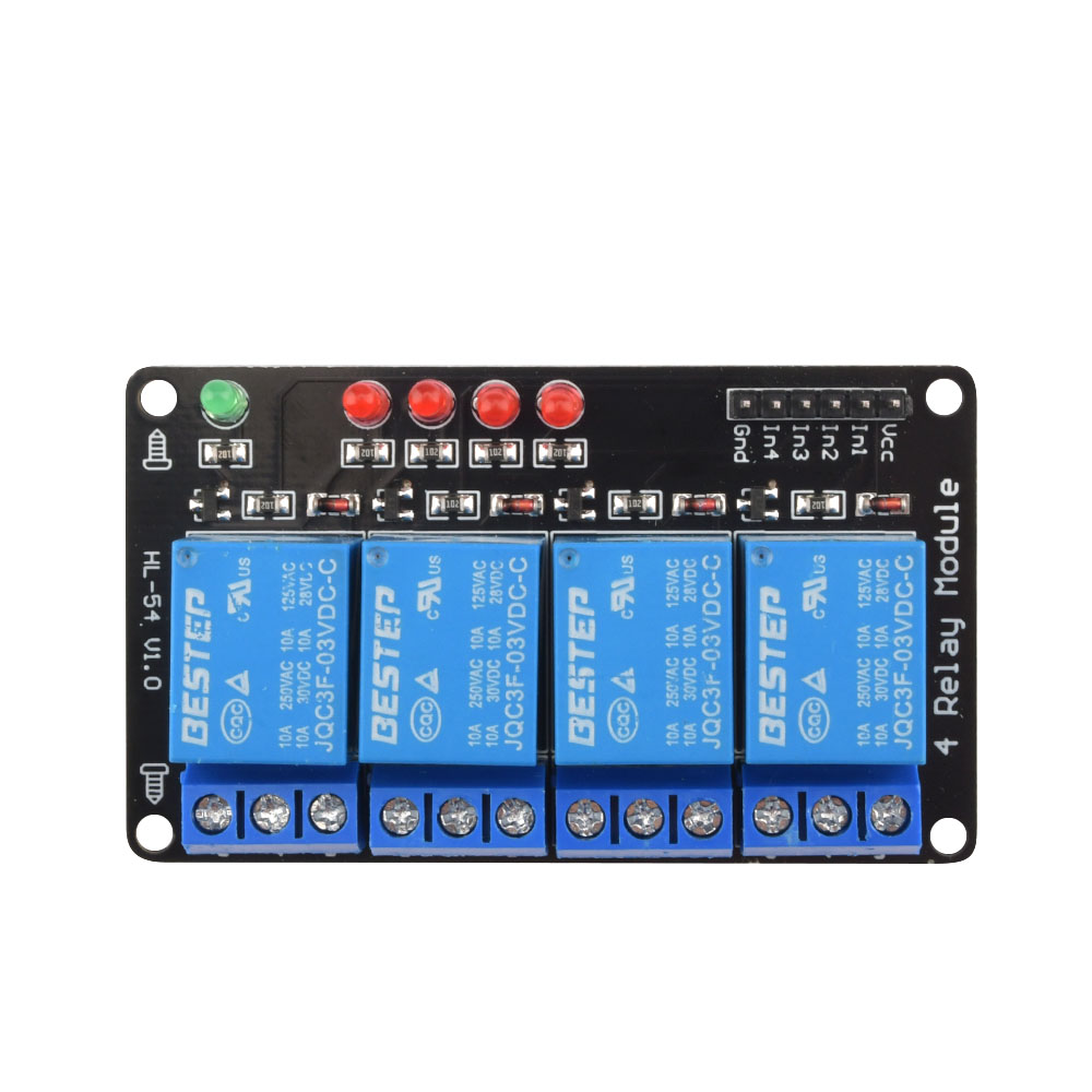 Moduł przekaźnika wyzwalonego  – Relay Module 4 Channel recenzja i cena